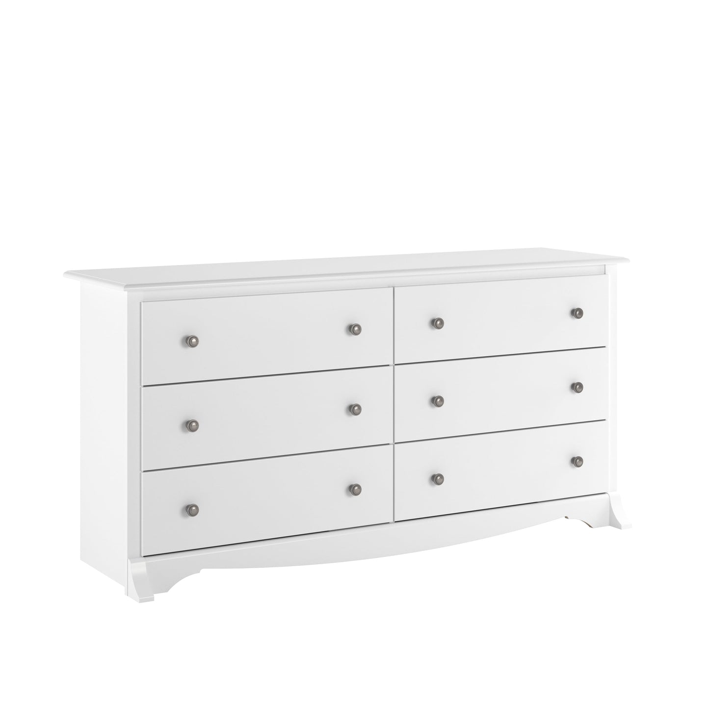 Monterey 6 Drawer Dresser, White