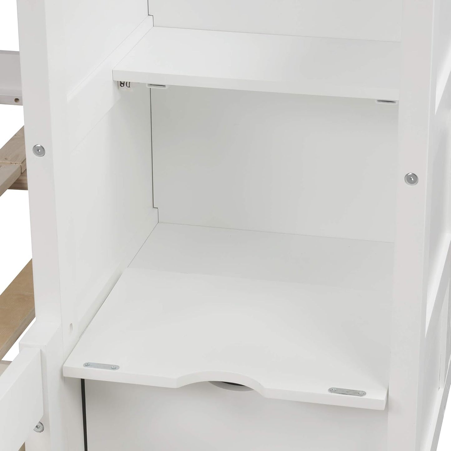 Wood Bunk Beds with Staircase and Drawers, Twin over Twin/Full Bunk Bed with Storage Cabinet Convertible Bunk Bed for Kids