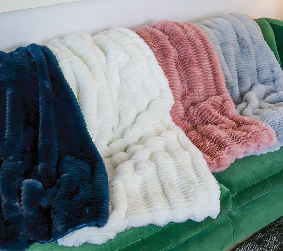 BFF Collection Oversized Slouched Faux Fur Throw