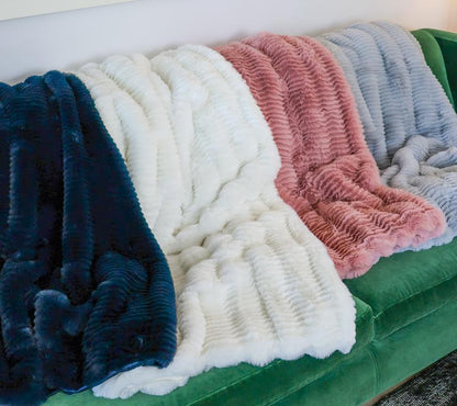 BFF Collection Oversized Slouched Faux Fur Throw