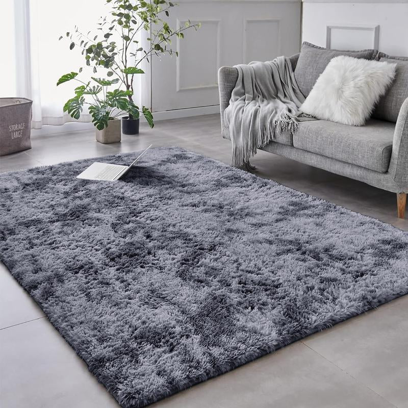 Imperial Homeware Modern Shaggy Rug for Living Room - Soft Fluffy Bedside Rug Floor Carpet Soft Aesthetic Nursery Home Decor Bedroom Rug