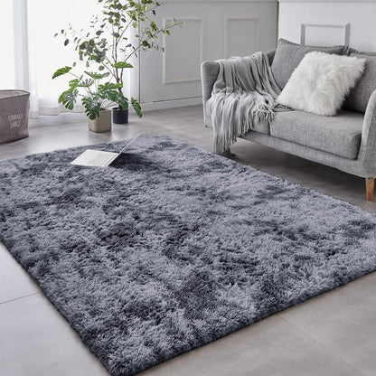 Imperial Homeware Modern Shaggy Rug for Living Room - Soft Fluffy Bedside Rug Floor Carpet Soft Aesthetic Nursery Home Decor Bedroom Rug