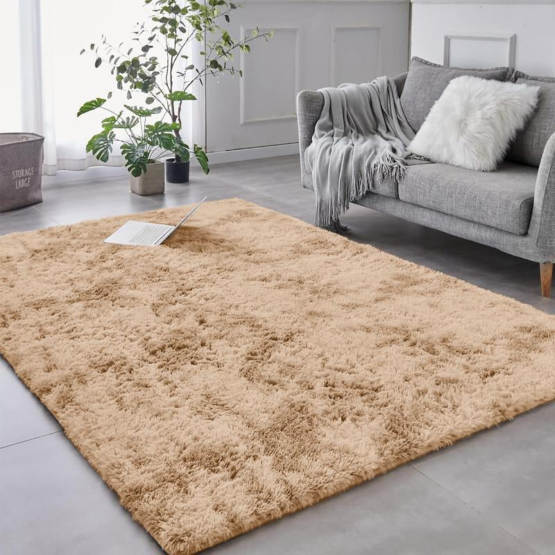 Imperial Homeware Modern Shaggy Rug for Living Room - Soft Fluffy Bedside Rug Floor Carpet Soft Aesthetic Nursery Home Decor Bedroom Rug