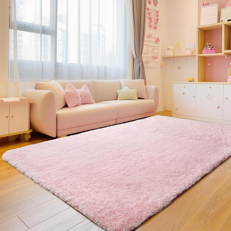 FAMVAL Large Size Plush Rugs Big Fluffy Area Rug Non-Slip Soft Shaggy Carpet Mats for Living Room Bedroom Nursery Home Decor