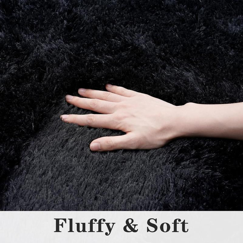 【Elevate Your Home】Area Rugs for Livingroom Bedroom, Machine Washable Rugs Fluffy Shaggy Bedside Rug, Non Slip Indoor Carpet for Nursery Kids Room Home Decor Aesthetic