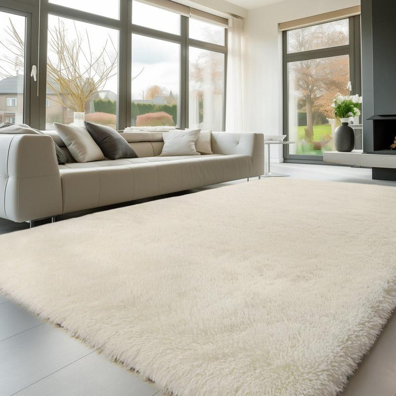 FAMVAL Large Size Plush Rugs Big Fluffy Area Rug Non-Slip Soft Shaggy Carpet Mats for Living Room Bedroom Nursery Home Decor