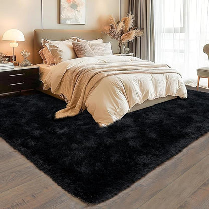 【Elevate Your Home】Area Rugs for Livingroom Bedroom, Machine Washable Rugs Fluffy Shaggy Bedside Rug, Non Slip Indoor Carpet for Nursery Kids Room Home Decor Aesthetic