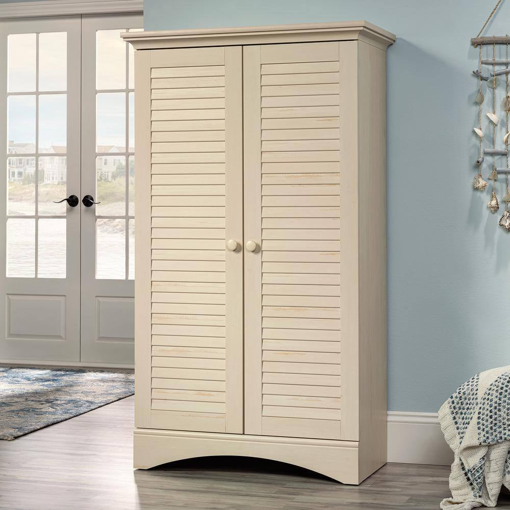 Harbor View Antiqued Storage Cabinet