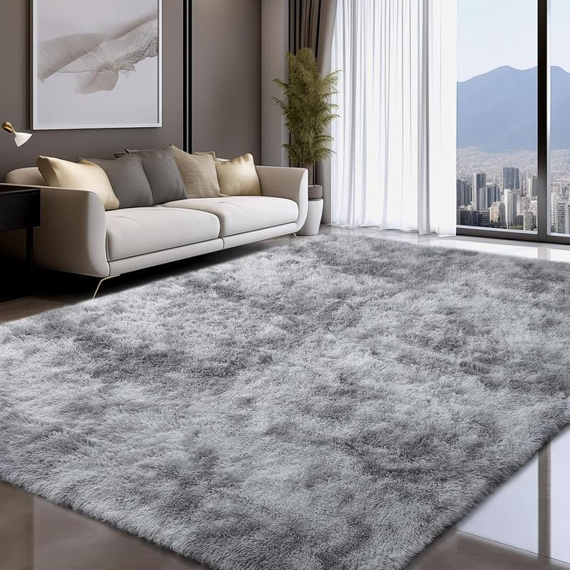 FAMVAL Large Size Plush Rugs Big Fluffy Area Rug Non-Slip Soft Shaggy Carpet Mats for Living Room Bedroom Nursery Home Decor