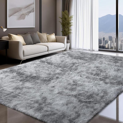 FAMVAL Large Size Plush Rugs Big Fluffy Area Rug Non-Slip Soft Shaggy Carpet Mats for Living Room Bedroom Nursery Home Decor