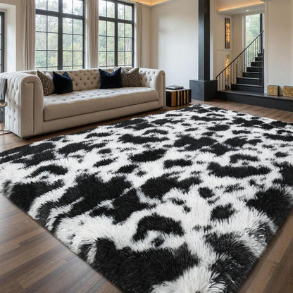 FAMVAL Large Size Plush Rugs Big Fluffy Area Rug Non-Slip Soft Shaggy Carpet Mats for Living Room Bedroom Nursery Home Decor