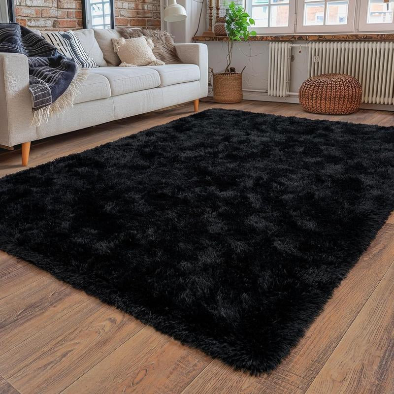 【Elevate Your Home】Area Rugs for Livingroom Bedroom, Machine Washable Rugs Fluffy Shaggy Bedside Rug, Non Slip Indoor Carpet for Nursery Kids Room Home Decor Aesthetic