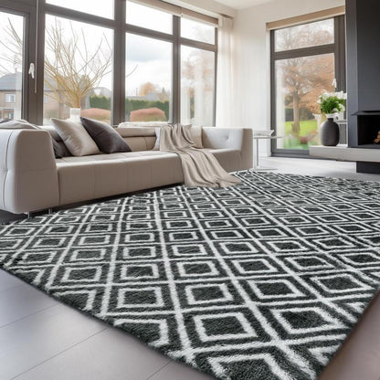 FAMVAL Large Size Plush Rugs Big Fluffy Area Rug Non-Slip Soft Shaggy Carpet Mats for Living Room Bedroom Nursery Home Decor