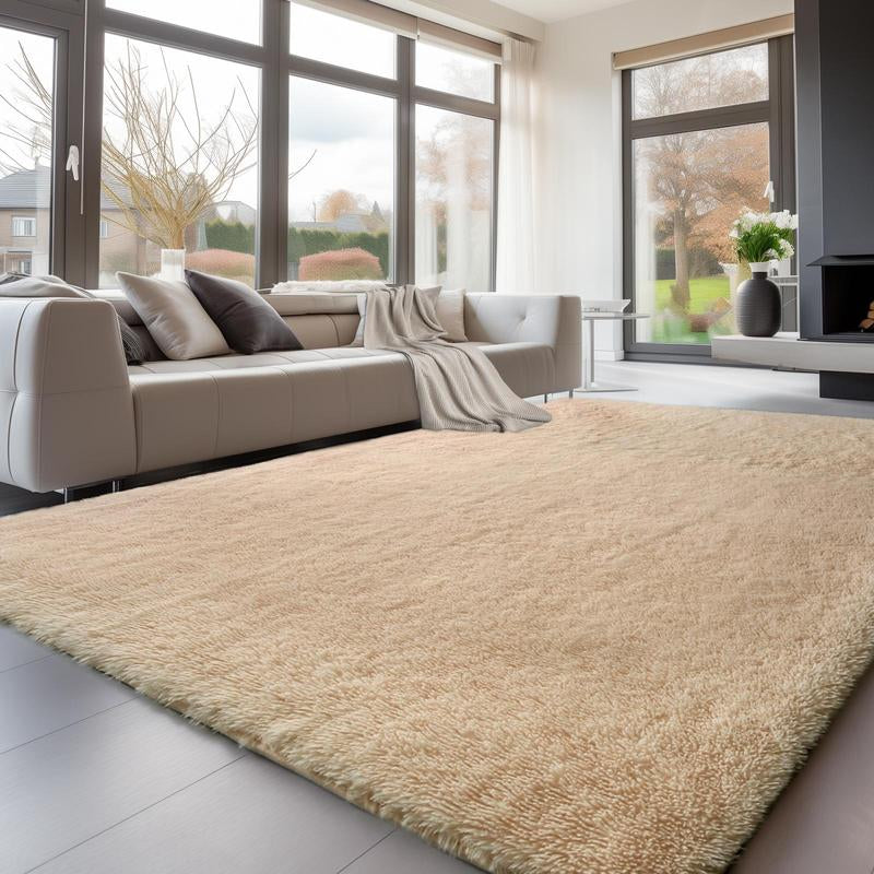 FAMVAL Large Size Plush Rugs Big Fluffy Area Rug Non-Slip Soft Shaggy Carpet Mats for Living Room Bedroom Nursery Home Decor