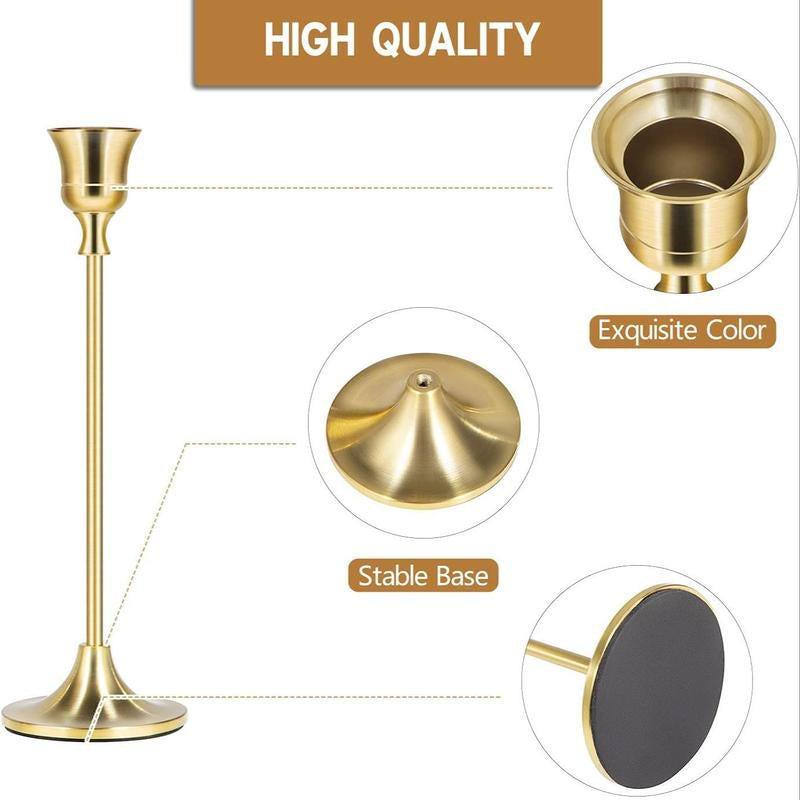 Candle Holder Set, 6 Counts/Set Modern Simple Candle Stand, Desktop Decoration for Home Decor Living Room Bedroom Dining Room Wedding Party, Room Decor