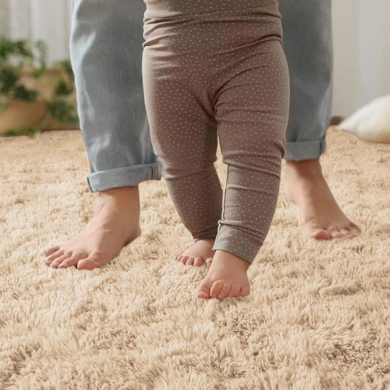 Imperial Homeware Modern Shaggy Rug for Living Room - Soft Fluffy Bedside Rug Floor Carpet Soft Aesthetic Nursery Home Decor Bedroom Rug