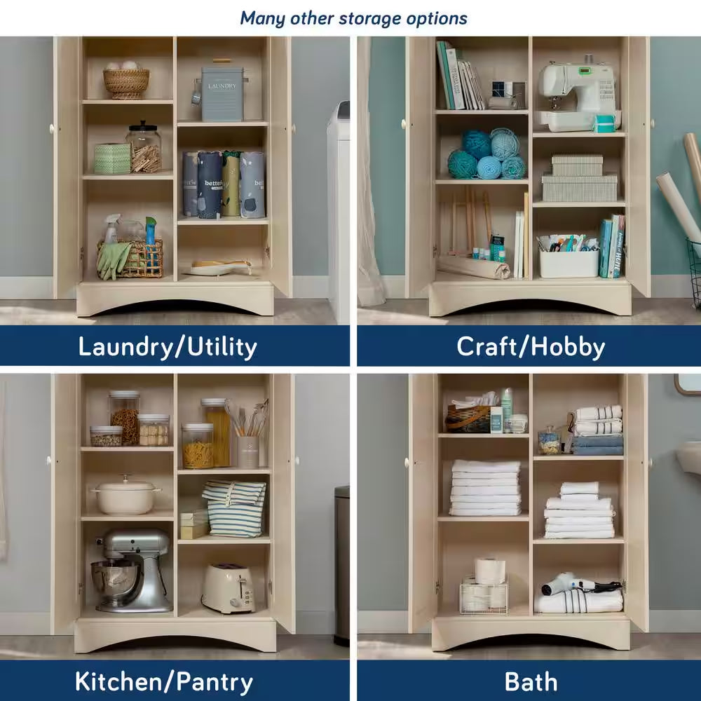 Harbor View Antiqued Storage Cabinet
