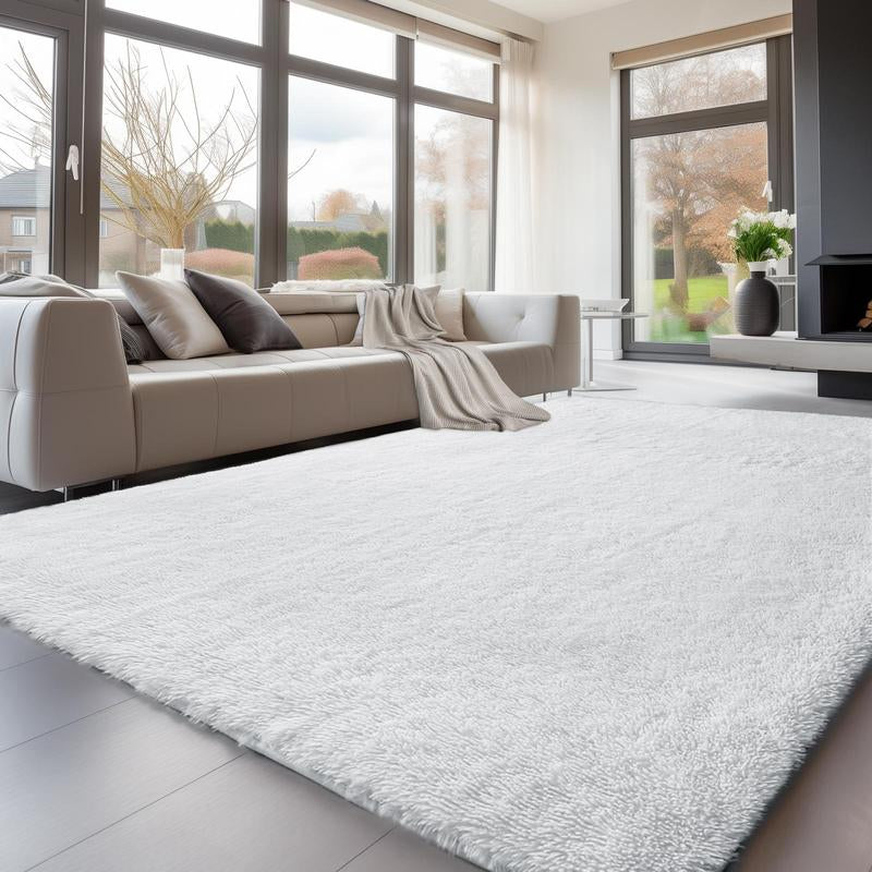 FAMVAL Large Size Plush Rugs Big Fluffy Area Rug Non-Slip Soft Shaggy Carpet Mats for Living Room Bedroom Nursery Home Decor