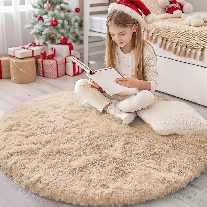 Imperial Homeware Modern Shaggy Rug for Living Room - Soft Fluffy Bedside Rug Floor Carpet Soft Aesthetic Nursery Home Decor Bedroom Rug