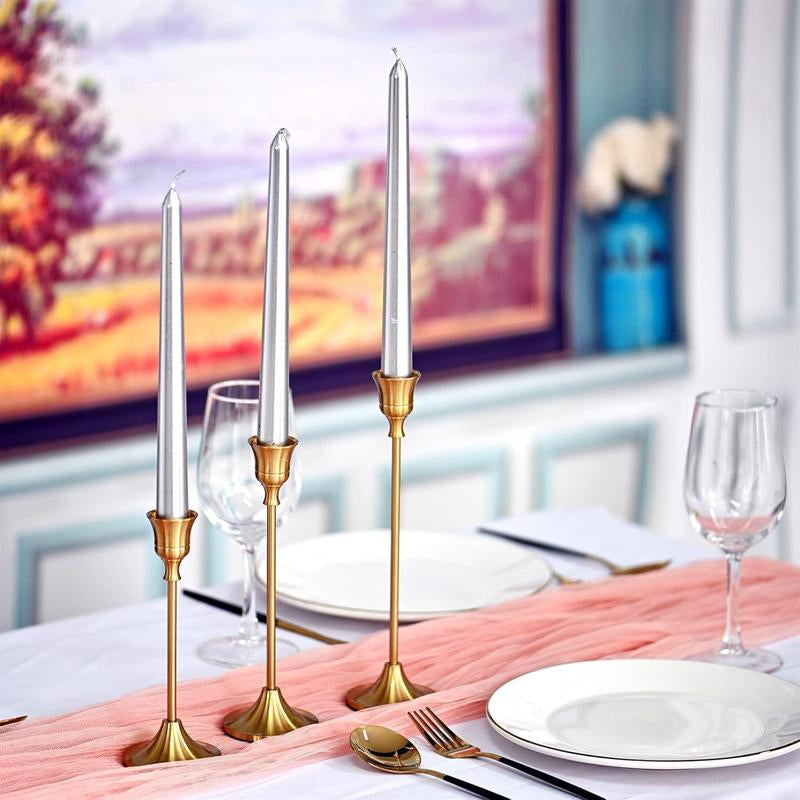 Candle Holder Set, 6 Counts/Set Modern Simple Candle Stand, Desktop Decoration for Home Decor Living Room Bedroom Dining Room Wedding Party, Room Decor
