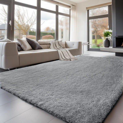FAMVAL Large Size Plush Rugs Big Fluffy Area Rug Non-Slip Soft Shaggy Carpet Mats for Living Room Bedroom Nursery Home Decor