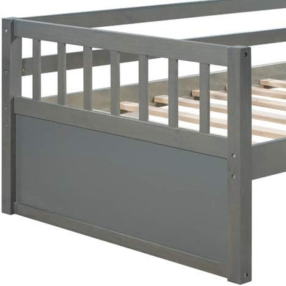 Twin Size Daybed with Inseparable 2 Drawers for Bedroom Wooden Daybed Frame with Storage Drawers Bedroom Furniture Gray 76"X 58.6"X 26.9"(Lxwxh)