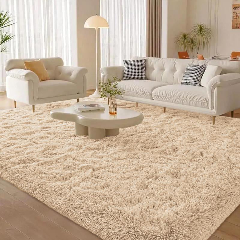 Imperial Homeware Modern Shaggy Rug for Living Room - Soft Fluffy Bedside Rug Floor Carpet Soft Aesthetic Nursery Home Decor Bedroom Rug