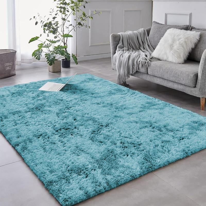 Imperial Homeware Modern Shaggy Rug for Living Room - Soft Fluffy Bedside Rug Floor Carpet Soft Aesthetic Nursery Home Decor Bedroom Rug