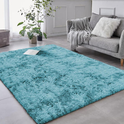 Imperial Homeware Modern Shaggy Rug for Living Room - Soft Fluffy Bedside Rug Floor Carpet Soft Aesthetic Nursery Home Decor Bedroom Rug