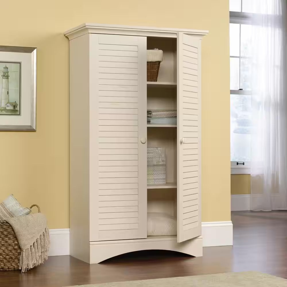 Harbor View Antiqued Storage Cabinet