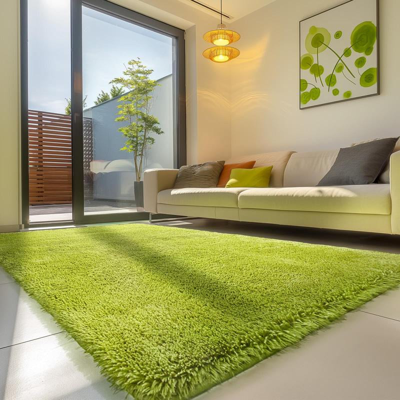 FAMVAL Large Size Plush Rugs Big Fluffy Area Rug Non-Slip Soft Shaggy Carpet Mats for Living Room Bedroom Nursery Home Decor