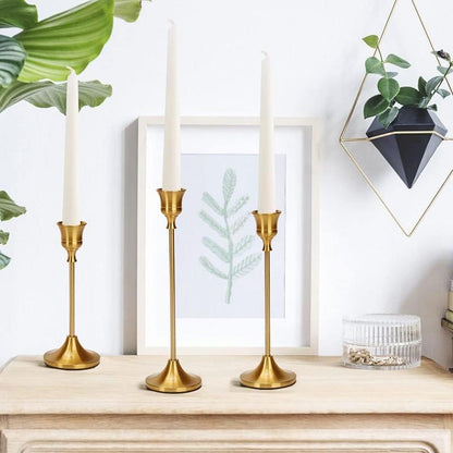 Candle Holder Set, 6 Counts/Set Modern Simple Candle Stand, Desktop Decoration for Home Decor Living Room Bedroom Dining Room Wedding Party, Room Decor