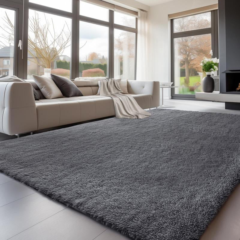 FAMVAL Large Size Plush Rugs Big Fluffy Area Rug Non-Slip Soft Shaggy Carpet Mats for Living Room Bedroom Nursery Home Decor