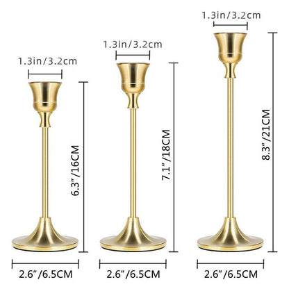 Candle Holder Set, 6 Counts/Set Modern Simple Candle Stand, Desktop Decoration for Home Decor Living Room Bedroom Dining Room Wedding Party, Room Decor