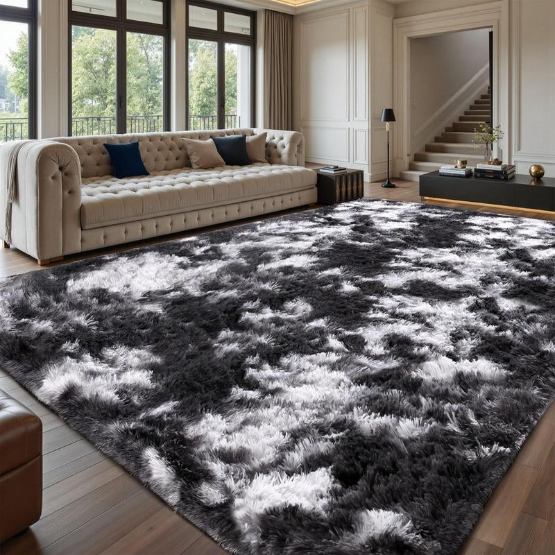 FAMVAL Large Size Plush Rugs Big Fluffy Area Rug Non-Slip Soft Shaggy Carpet Mats for Living Room Bedroom Nursery Home Decor