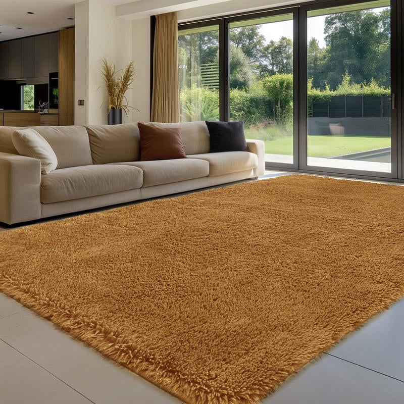 FAMVAL Large Size Plush Rugs Big Fluffy Area Rug Non-Slip Soft Shaggy Carpet Mats for Living Room Bedroom Nursery Home Decor