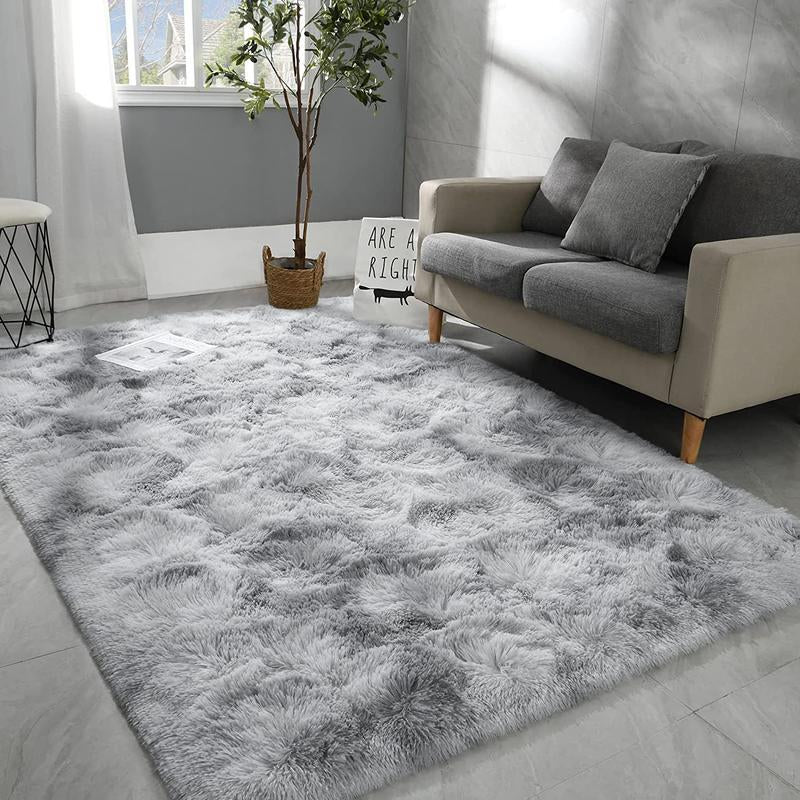 【Elevate Your Home】Area Rugs for Livingroom Bedroom, Machine Washable Rugs Fluffy Shaggy Bedside Rug, Non Slip Indoor Carpet for Nursery Kids Room Home Decor Aesthetic