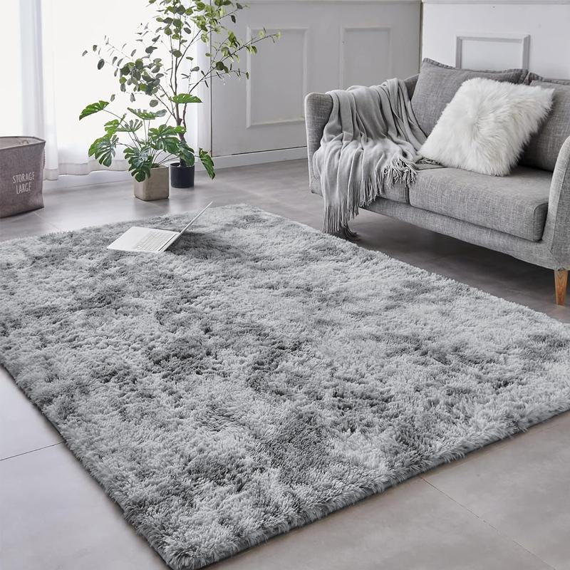 Imperial Homeware Modern Shaggy Rug for Living Room - Soft Fluffy Bedside Rug Floor Carpet Soft Aesthetic Nursery Home Decor Bedroom Rug