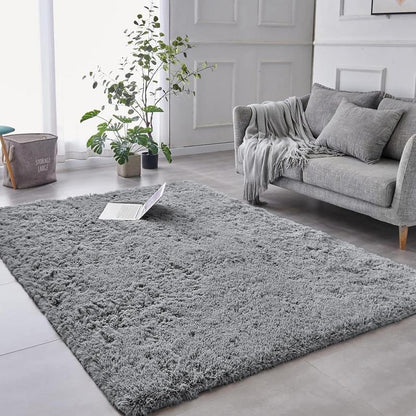 Imperial Homeware Modern Shaggy Rug for Living Room - Soft Fluffy Bedside Rug Floor Carpet Soft Aesthetic Nursery Home Decor Bedroom Rug