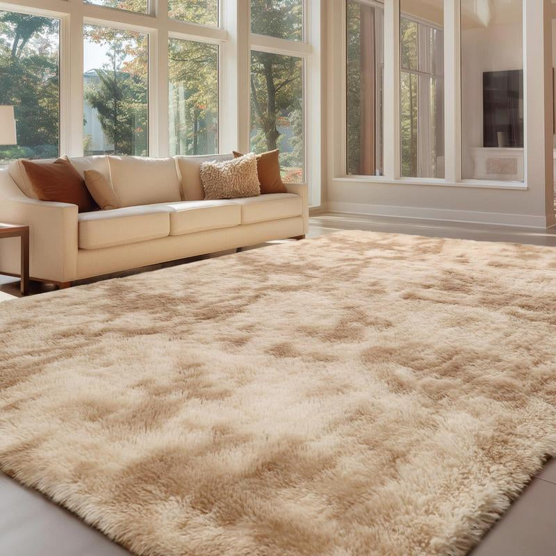 FAMVAL Large Size Plush Rugs Big Fluffy Area Rug Non-Slip Soft Shaggy Carpet Mats for Living Room Bedroom Nursery Home Decor