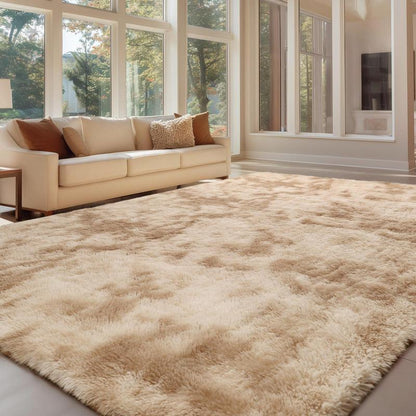 FAMVAL Large Size Plush Rugs Big Fluffy Area Rug Non-Slip Soft Shaggy Carpet Mats for Living Room Bedroom Nursery Home Decor