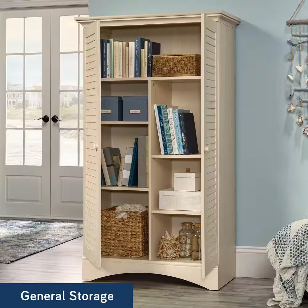 Harbor View Antiqued Storage Cabinet